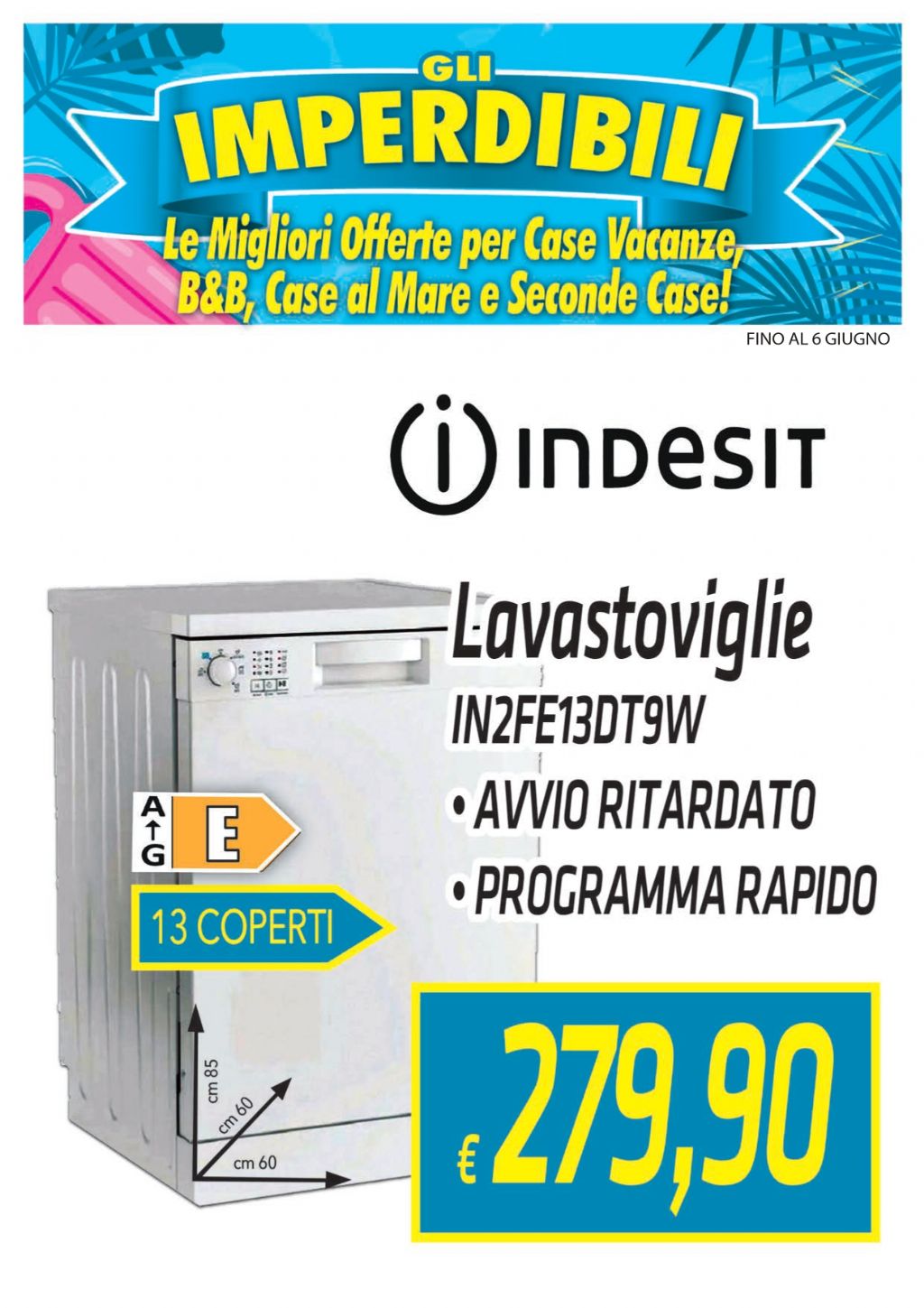 LAVASTOVIGLIE INDESIT IN2FE13DT9W